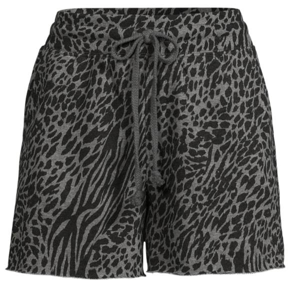 𝅺Secret Treasures Women's Sleep Shorts Size Small 4-6 in Charcoal Grey Print Ne - Picture 1 of 5